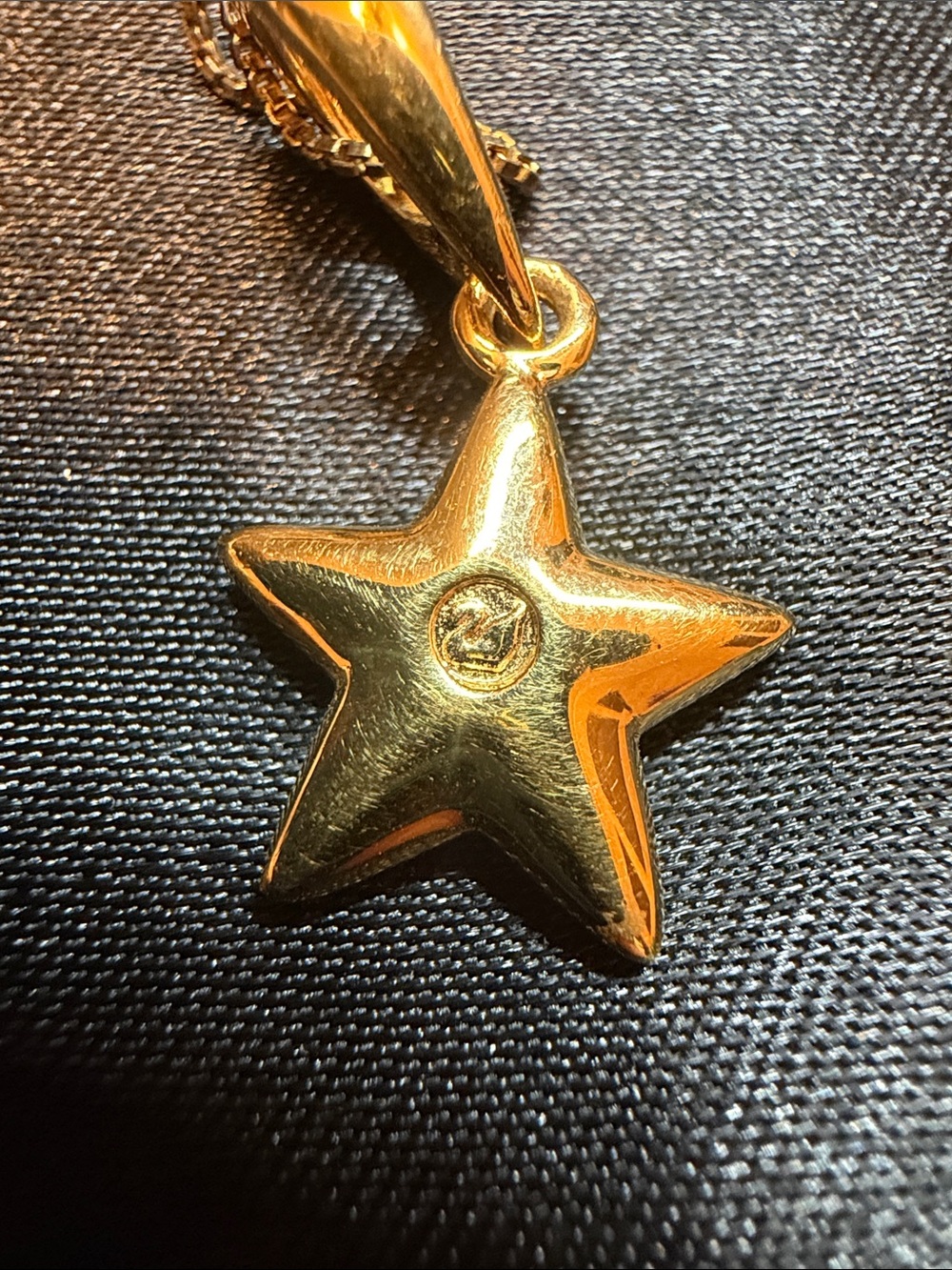 Swarovski Gold Star Pendant Necklace with Clear Crystals - Women's Jewelry - Picture 2 of 2